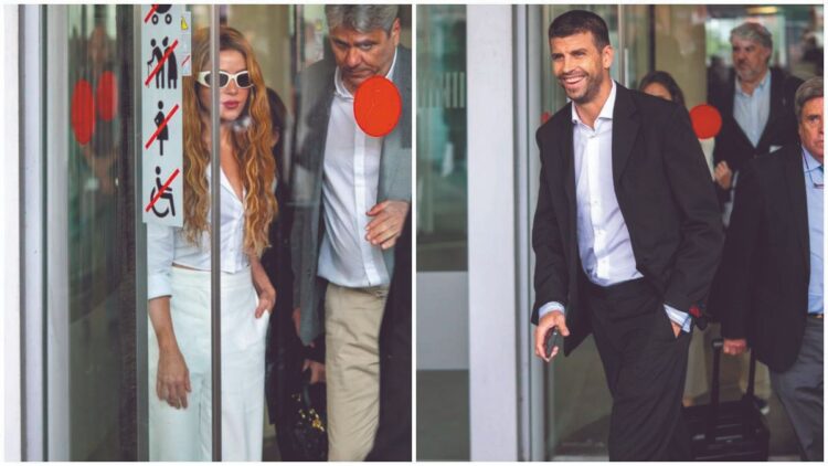 Shakira y Piqué se ven en los juzgados por sus hijos